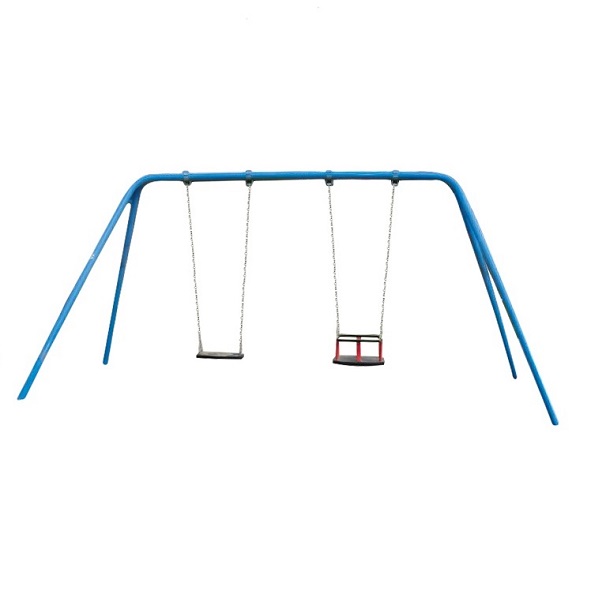 Huśtawka łańcuchowa podwójna metalowa na plac zabaw